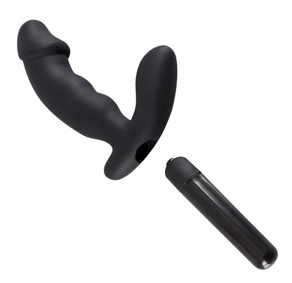 Wibrator analny Rebel czarny silikonowy 15 cm