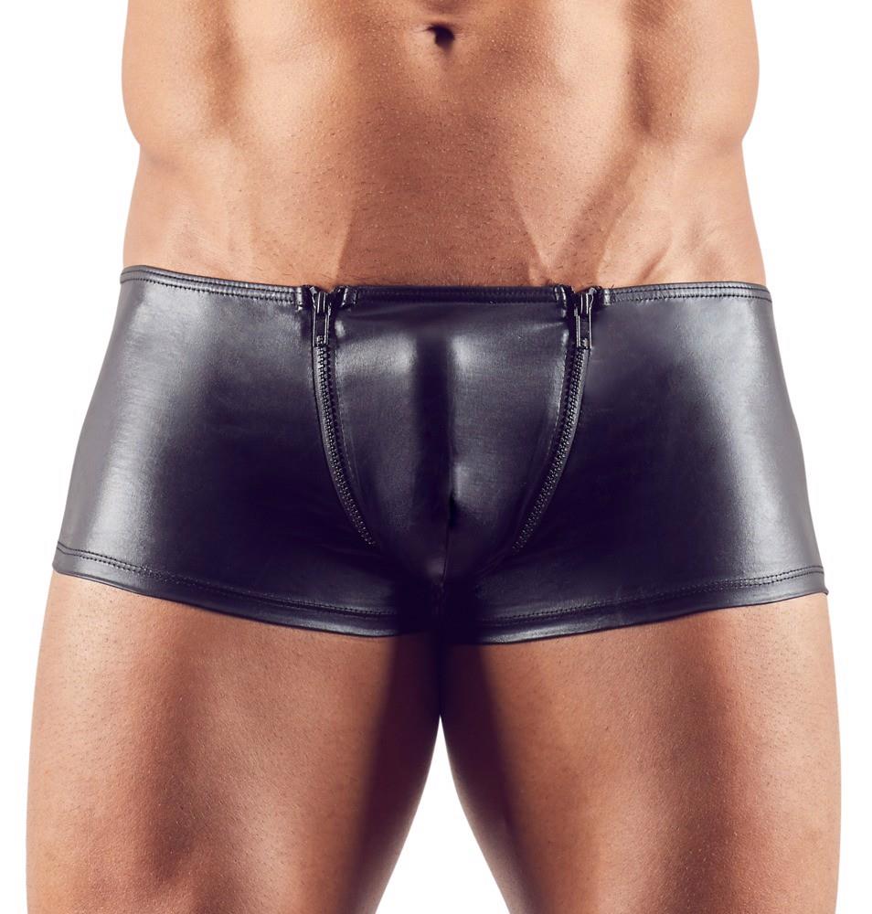 Spodnie męskie Svenjoyment z wysokim połyskiem i suwakami L