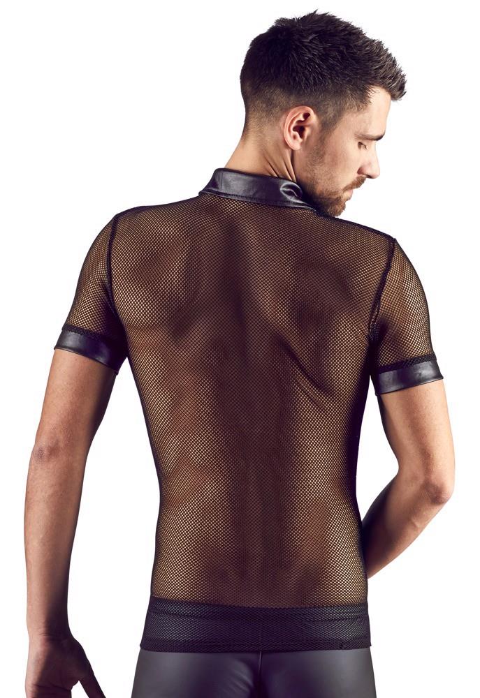 Koszulka polo męska Svenjoyment wet look siateczka L