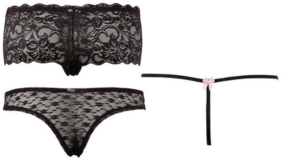 Zestaw majtek Cottelli Lingerie czarny XL