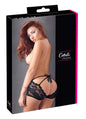 Majtki koronkowe z kokardą Cottelli Lingerie czarne M