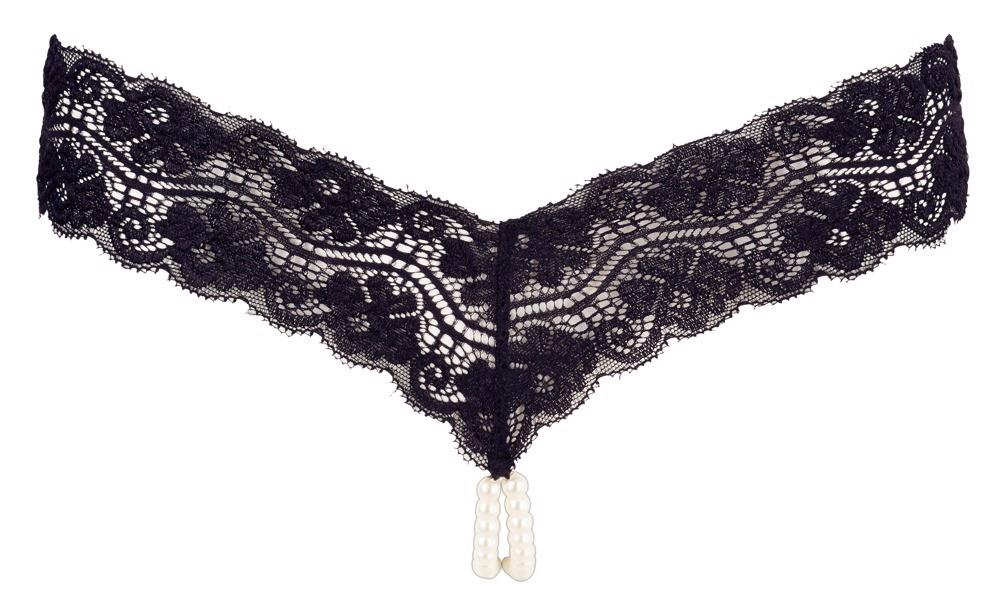 Stringi z perełkami Cottelli LINGERIE XL