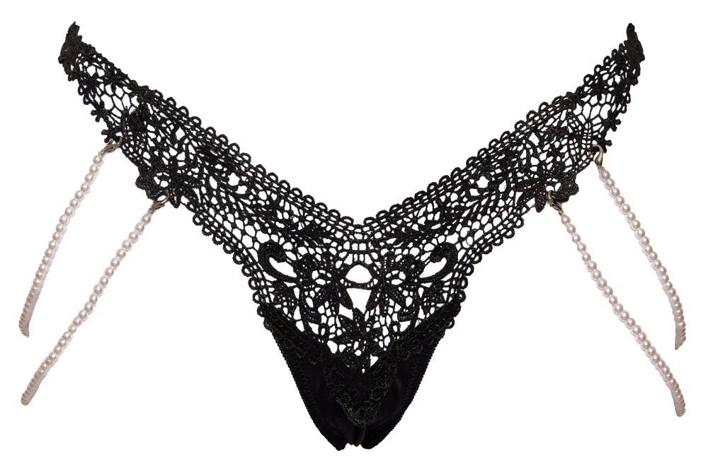 Stringi z perłami Cottelli LINGERIE M/L