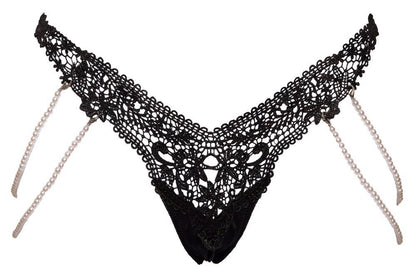 Stringi z perłami Cottelli LINGERIE M/L