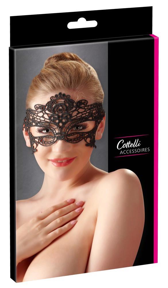Haftowana koronkowa maska na oczy Cottelli Accessoires
