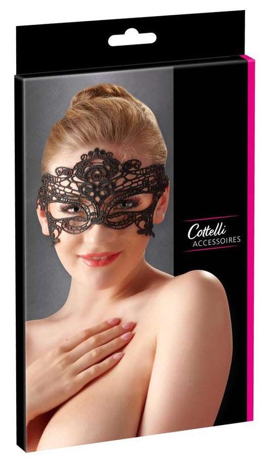 Haftowana koronkowa maska na oczy Cottelli Accessoires