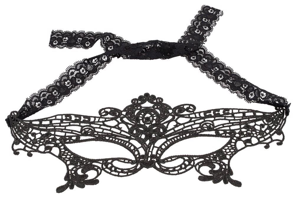 Haftowana koronkowa maska na oczy Cottelli Accessoires