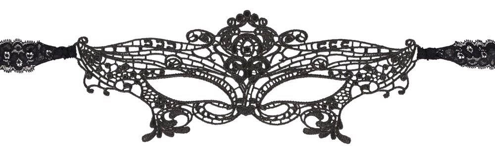 Haftowana koronkowa maska na oczy Cottelli Accessoires