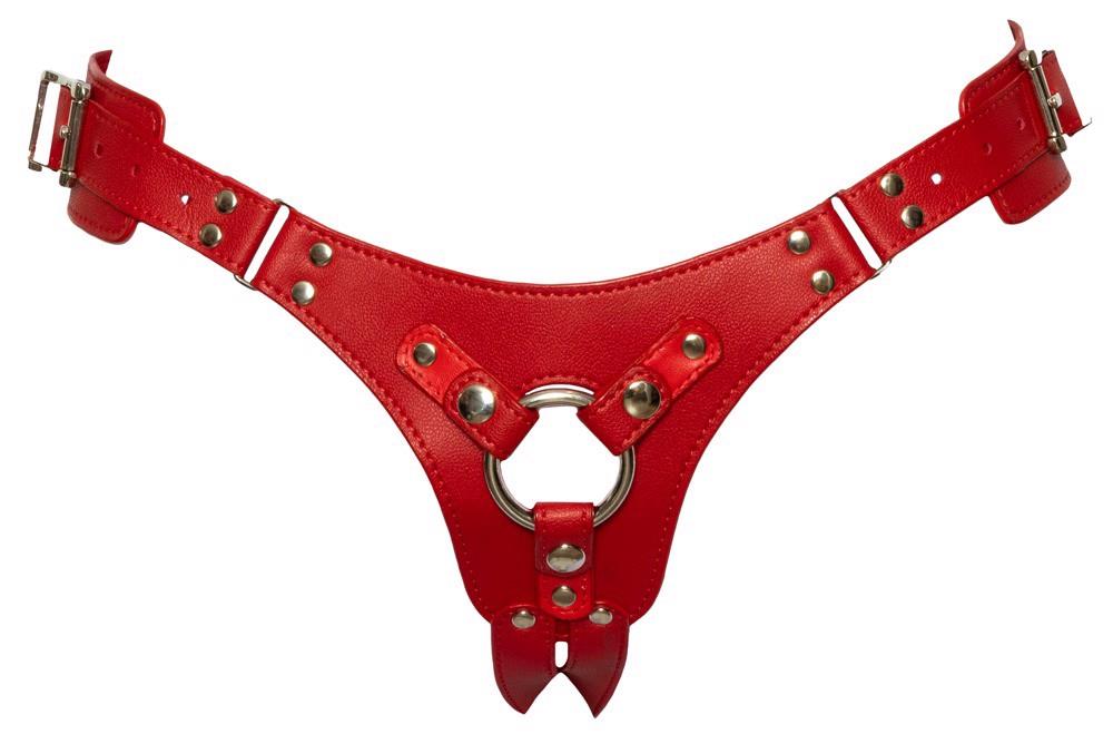Uprząż strap-on Bad Kitty czerwona S-L