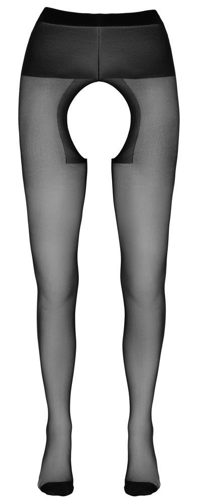 Rajstopy z otwartym kroczem Cottelli LEGWEAR czarne