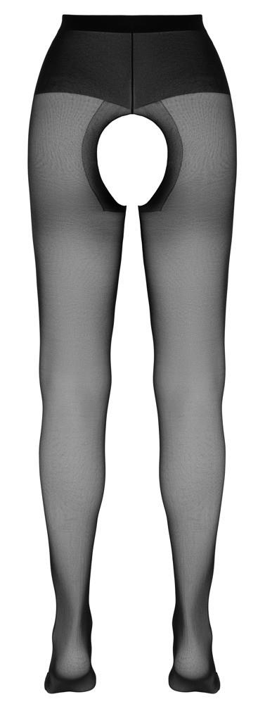Rajstopy z otwartym kroczem Cottelli LEGWEAR czarne