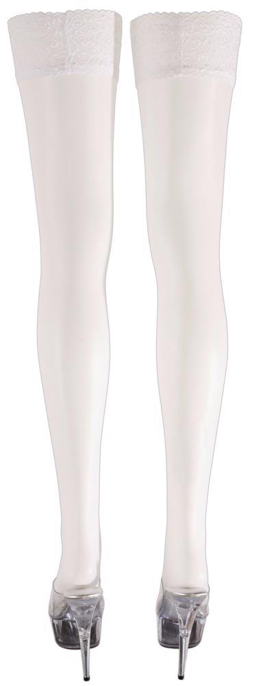 Pończochy samonośne Cottelli LEGWEAR białe 17 den