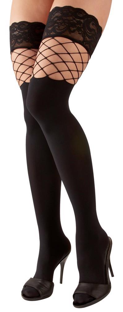 Pończochy samonośne 2w1 Cottelli LEGWEAR M/L