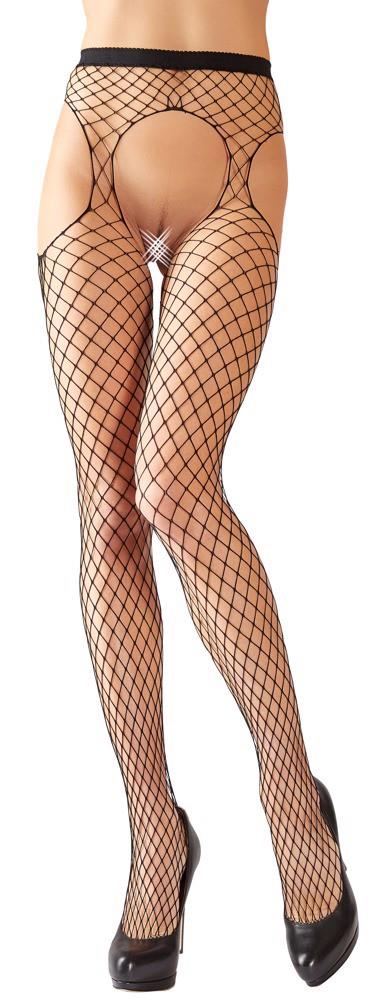 Rajstopy siateczkowe z wycięciami Cottelli LEGWEAR S-L