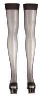 Pończochy Cottelli LEGWEAR czarne do szelek 20 den