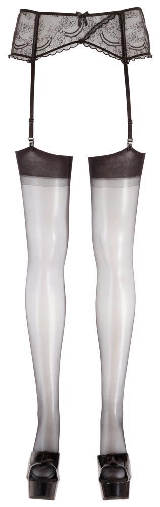 Pończochy z szwem Cottelli LEGWEAR czarne 15 den