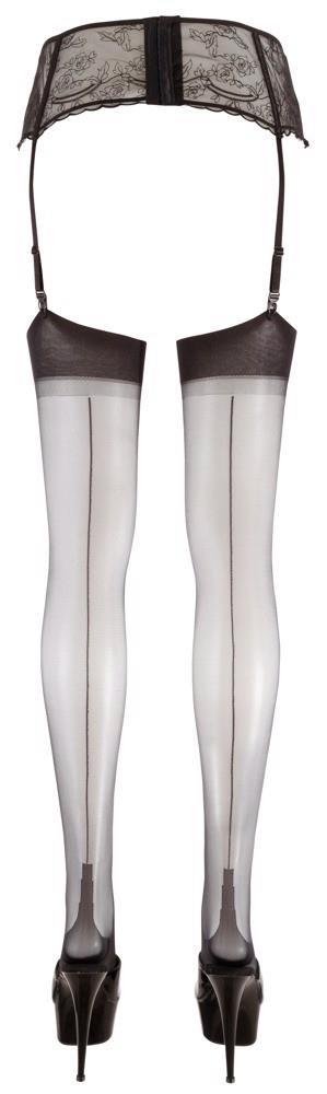 Pończochy z szwem Cottelli LEGWEAR czarne 15 den