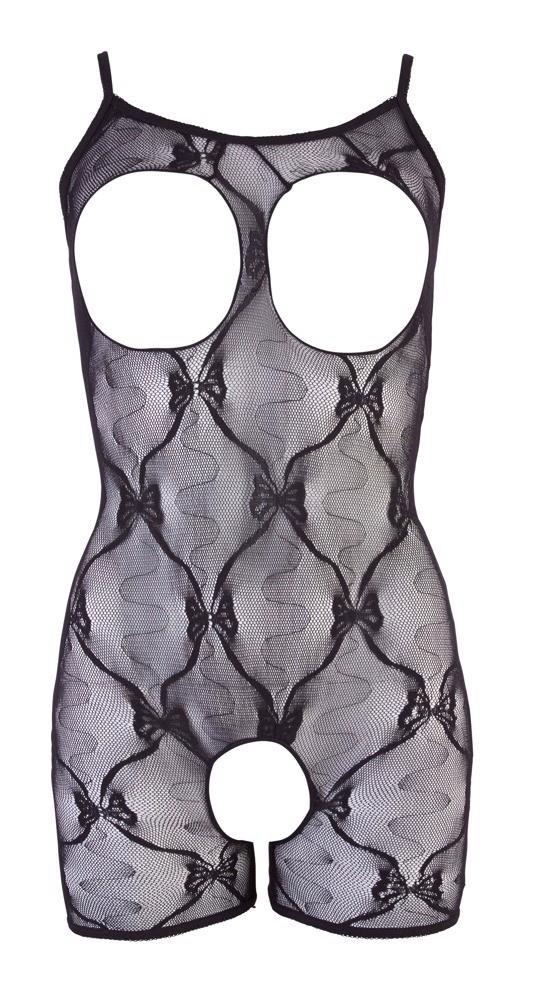 Bodystocking koronkowy NO:XQSE czarny S/M