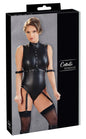 Body z szelkami Cottelli BONDAGE czarne S