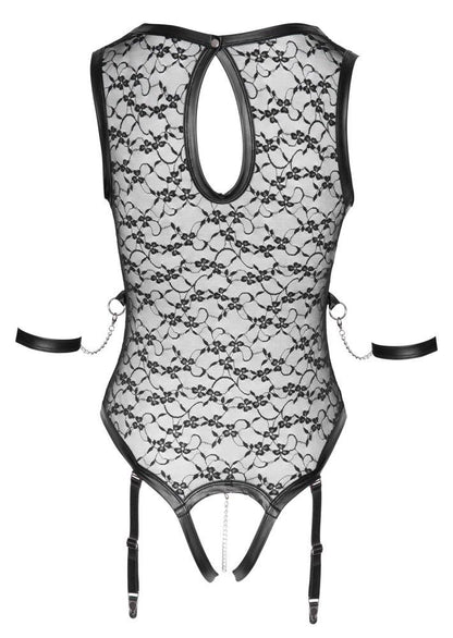 Body suspender koronkowe Cottelli BONDAGE czarne L