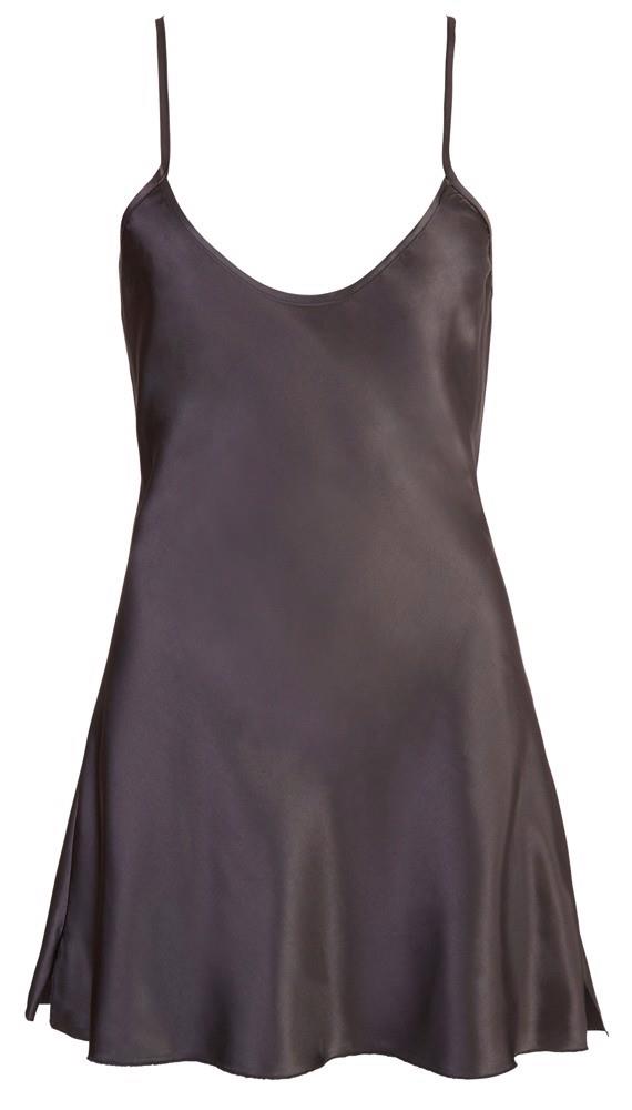 Koszulka nocna satynowa Cottelli LINGERIE czarna M