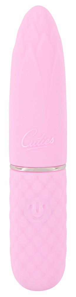 Mini wibrator Cuties silikonowy różowy USB 10,5 cm