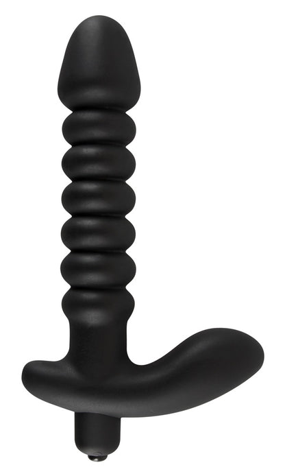 Wibrator analny silikonowy Black Velvets czarny 17 cm