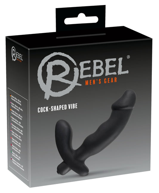 Wibrator analny Rebel czarny silikonowy 15 cm