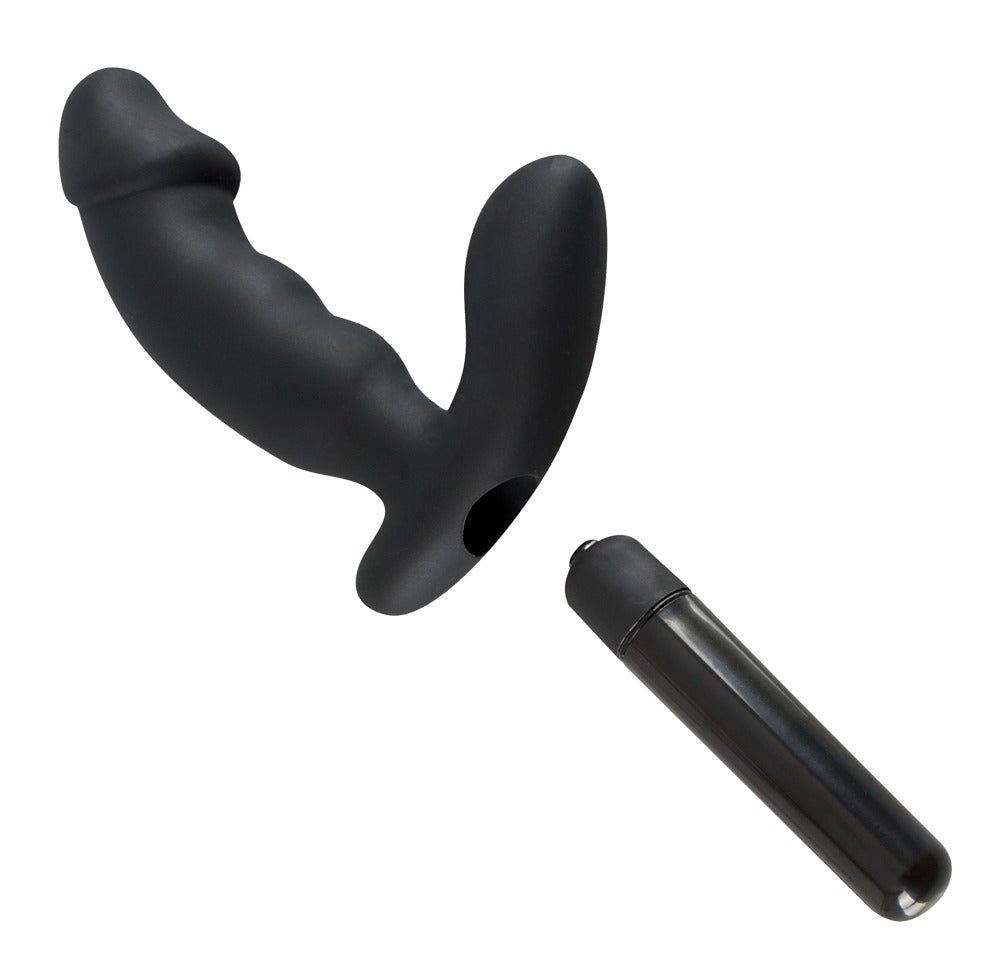 Wibrator analny Rebel czarny silikonowy 15 cm