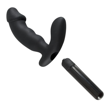 Wibrator analny Rebel czarny silikonowy 15 cm