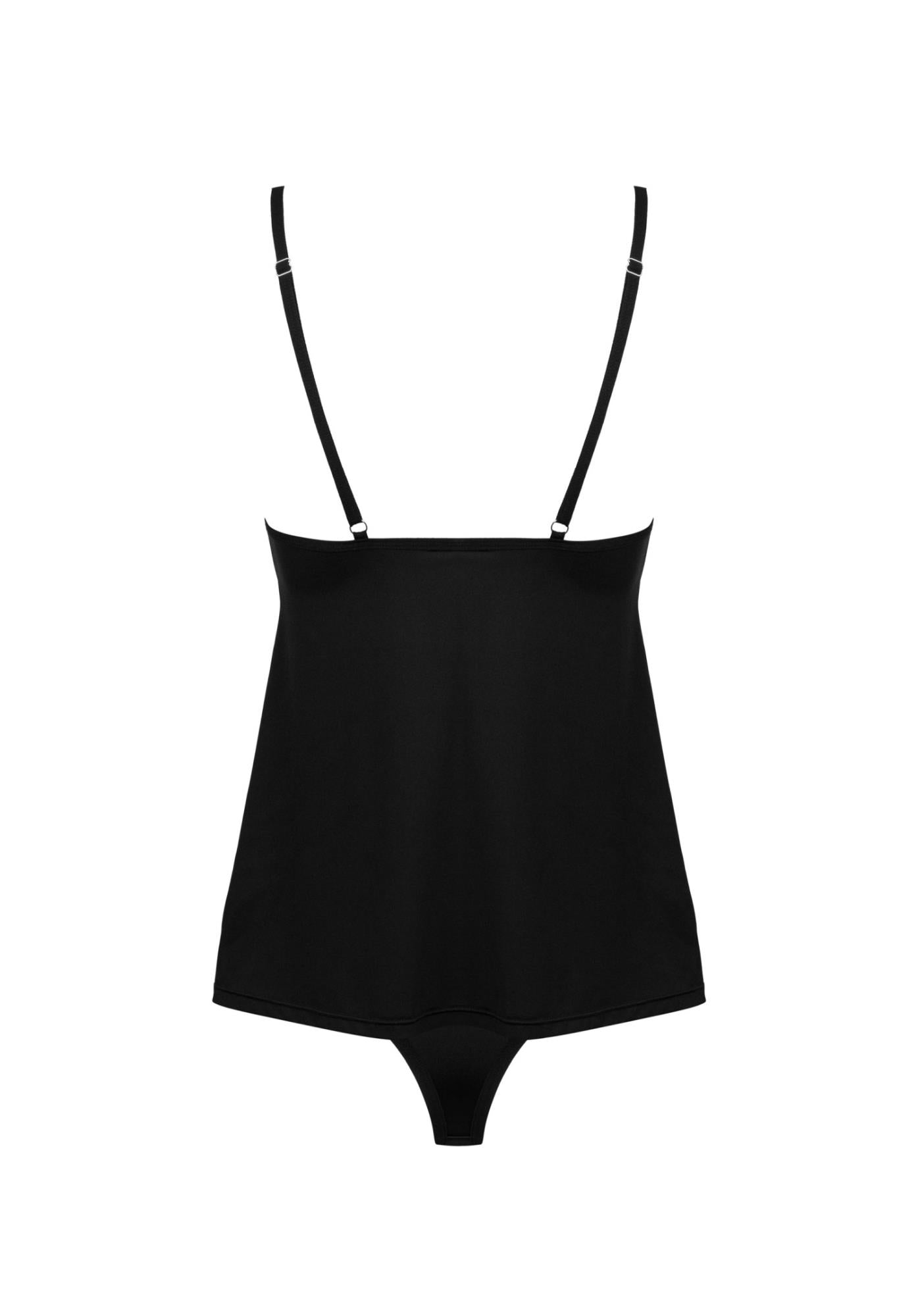 Komplet bielizny Obsessive Bella Rou czarny M/L