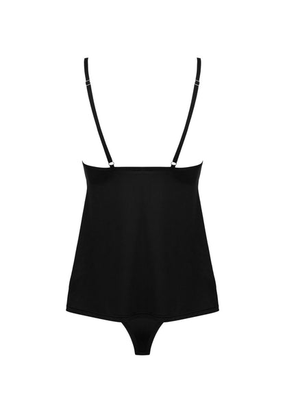 Komplet bielizny Obsessive Bella Rou czarny M/L