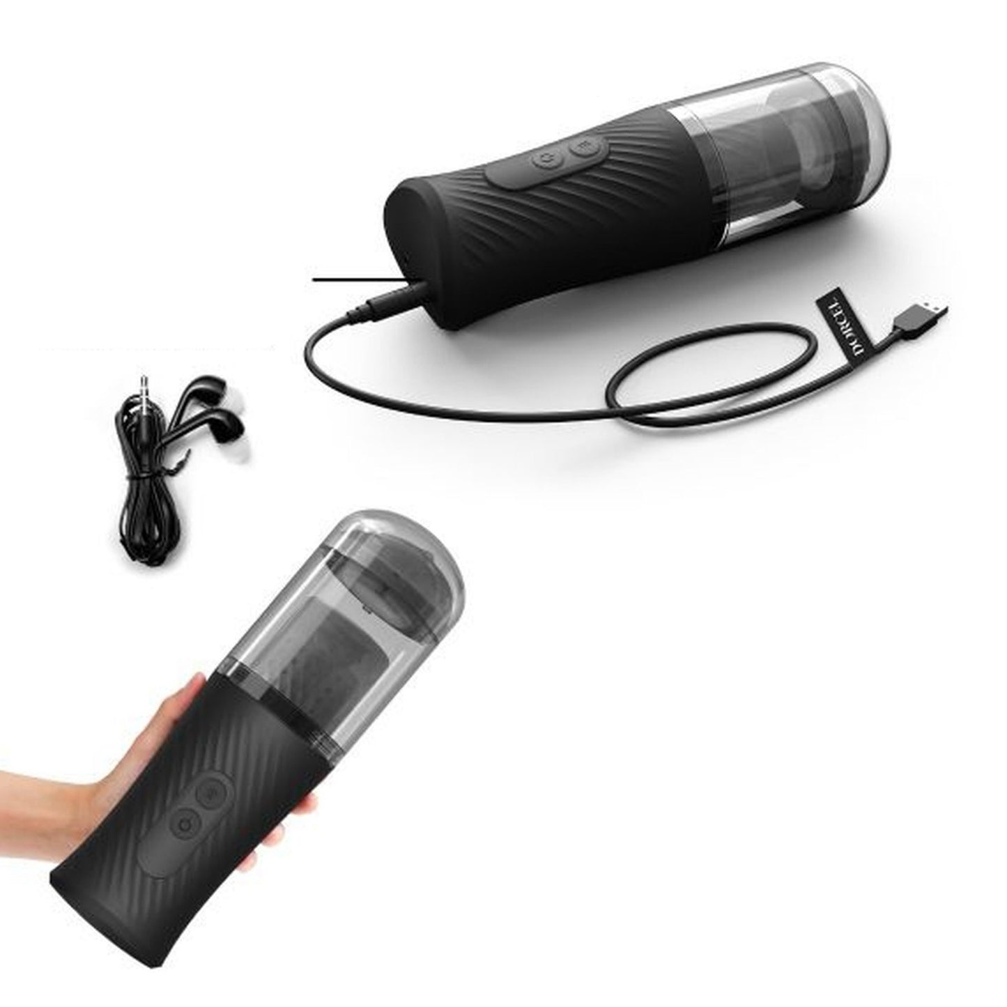 Automatyczny masturbator Thrust Blow Dorcel z przyssawką 15 cm USB