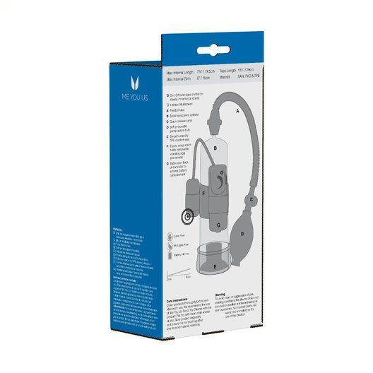 Wibracyjna pompka do penisa Ultimate Power Me You Us 20 cm