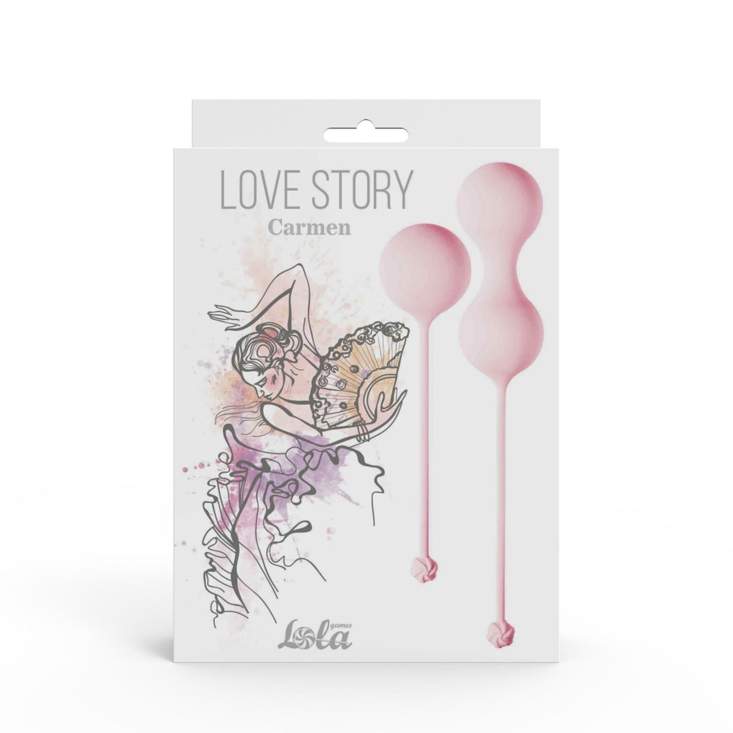 Zestaw kulek dopochwowych Love Story Carmen różowy