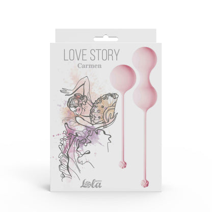 Zestaw kulek dopochwowych Love Story Carmen różowy