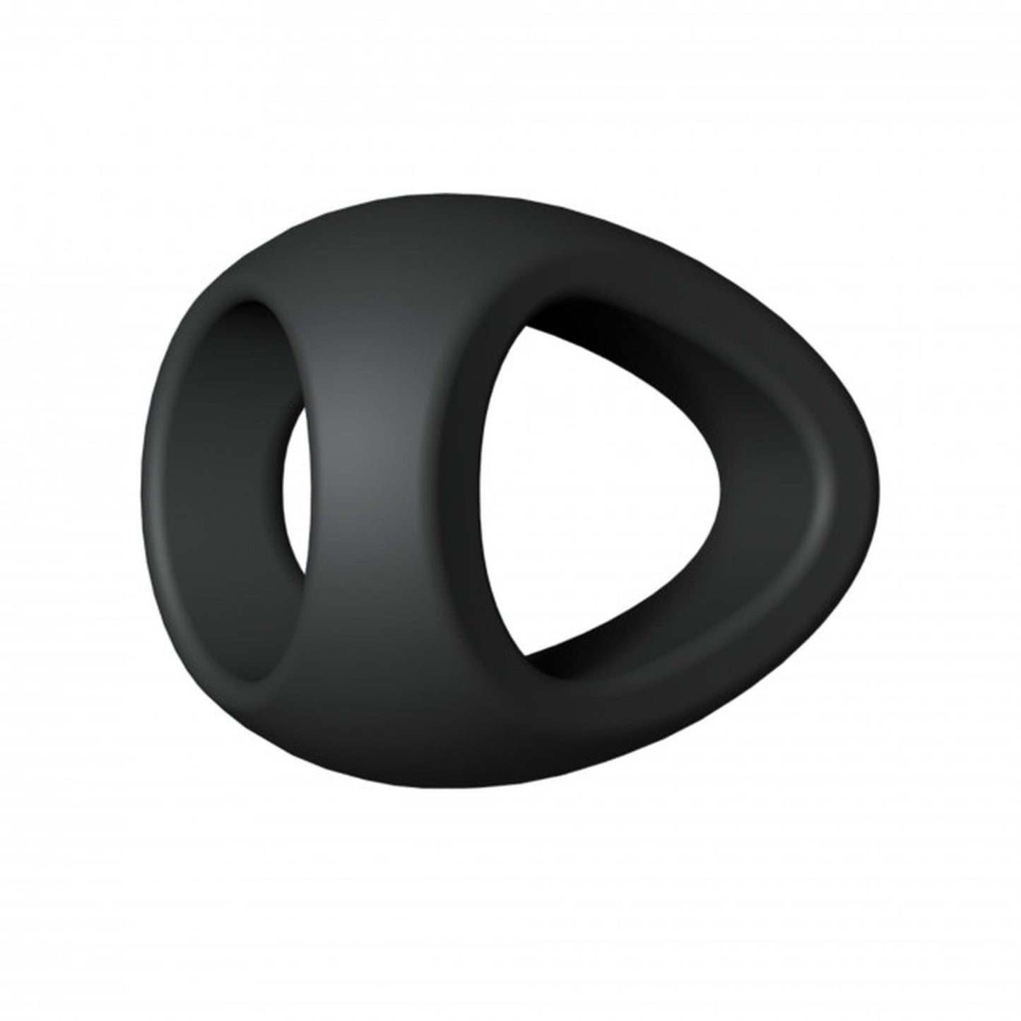 Podwójny pierścień erekcyjny Flux Ring Love to Love czarny onyx
