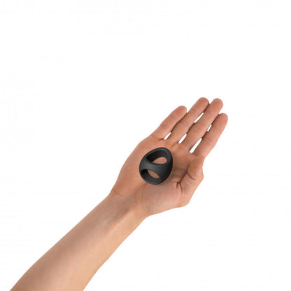 Podwójny pierścień erekcyjny Flux Ring Love to Love czarny onyx