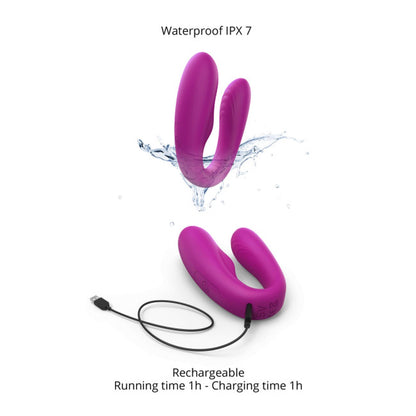 Silikonowy stymulator łechtaczki z pilotem Love to Love Match Up 9cm
