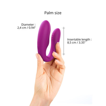 Silikonowy stymulator łechtaczki z pilotem Love to Love Match Up 9cm