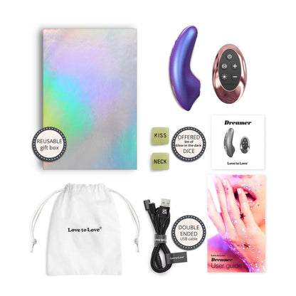 Wibrator mini Dreamer Love to Love Iridescent Night z pilotem