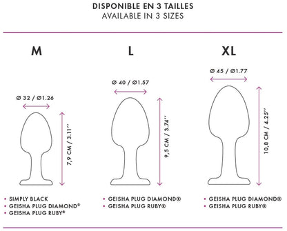 Korek analny Geisha Plug Diamond Dorcel z kulką 8 cm