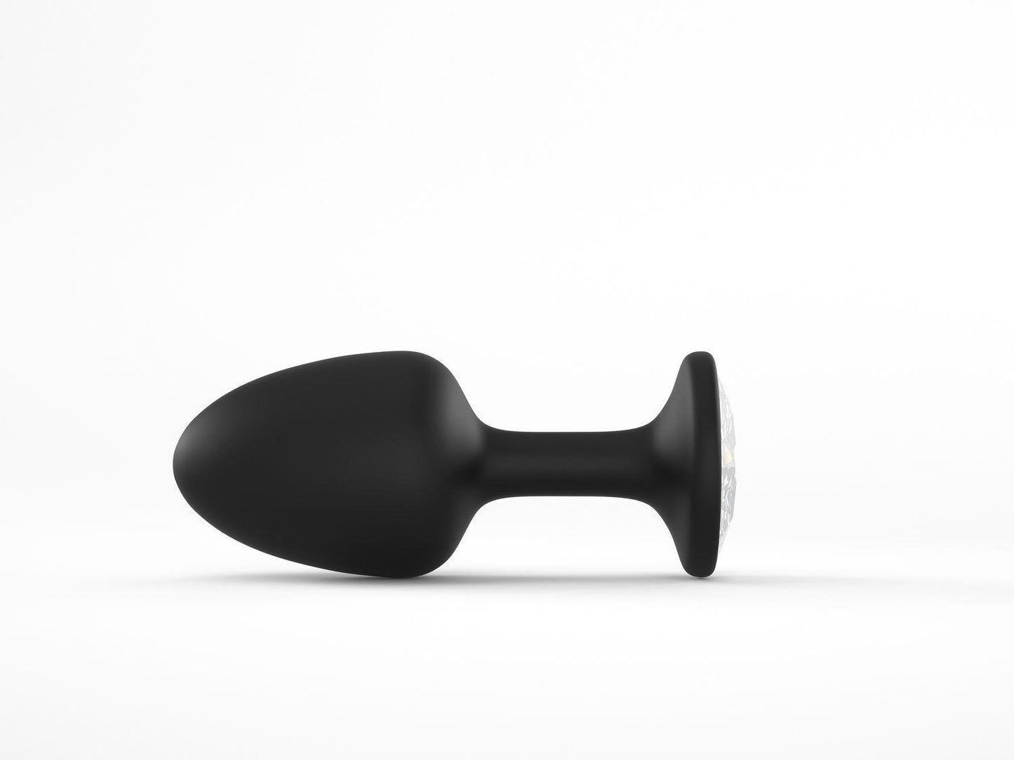 Korek analny Dorcel Geisha Plug Diamond L z białym kryształem 8 cm