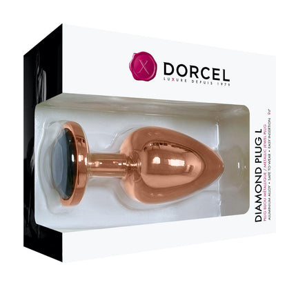 Korek analny z diamencikiem Dorcel L 9.5 cm