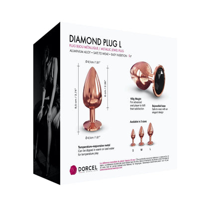 Korek analny z diamencikiem Dorcel L 9.5 cm