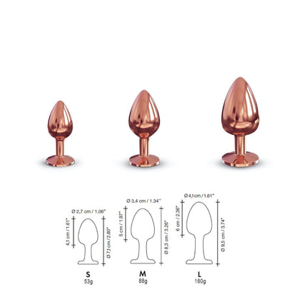 Korek analny z diamencikiem Dorcel L 9.5 cm