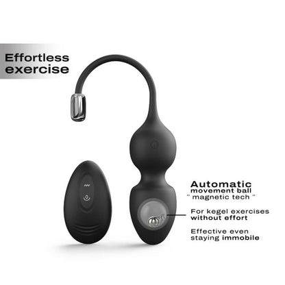 Kulki gejszy wibrujące Dorcel Love Balls czarne USB 9 cm