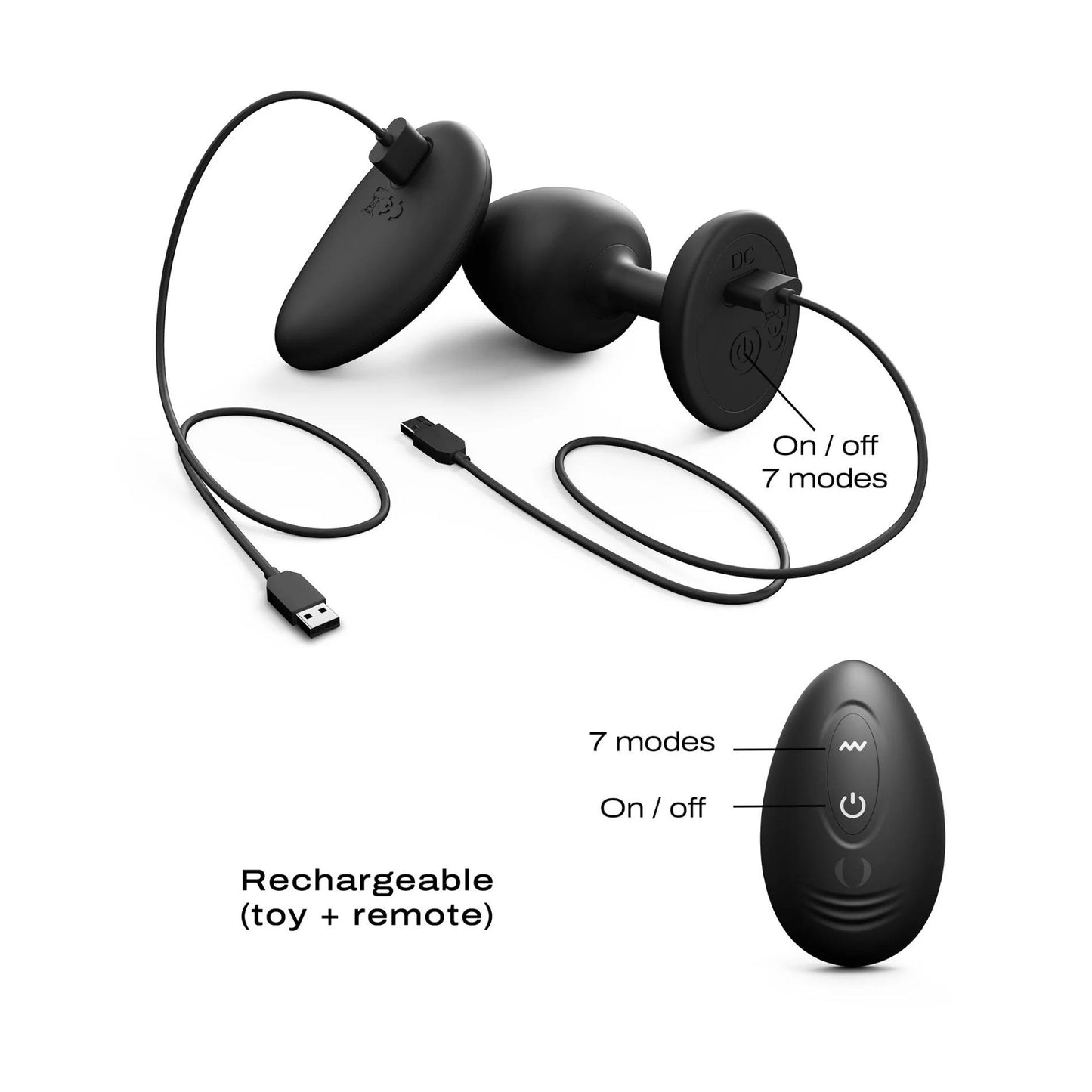 Korek analny Dorcel Geisha Plug Infinite L silikonowy USB