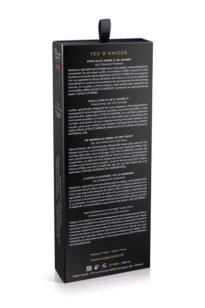 Żel stymulujący rozgrzewający Feu dAmour Secret Pleasure truskawkowy 30ml