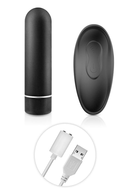 Mini wibrator My Duke z pilotem Black Empire USB